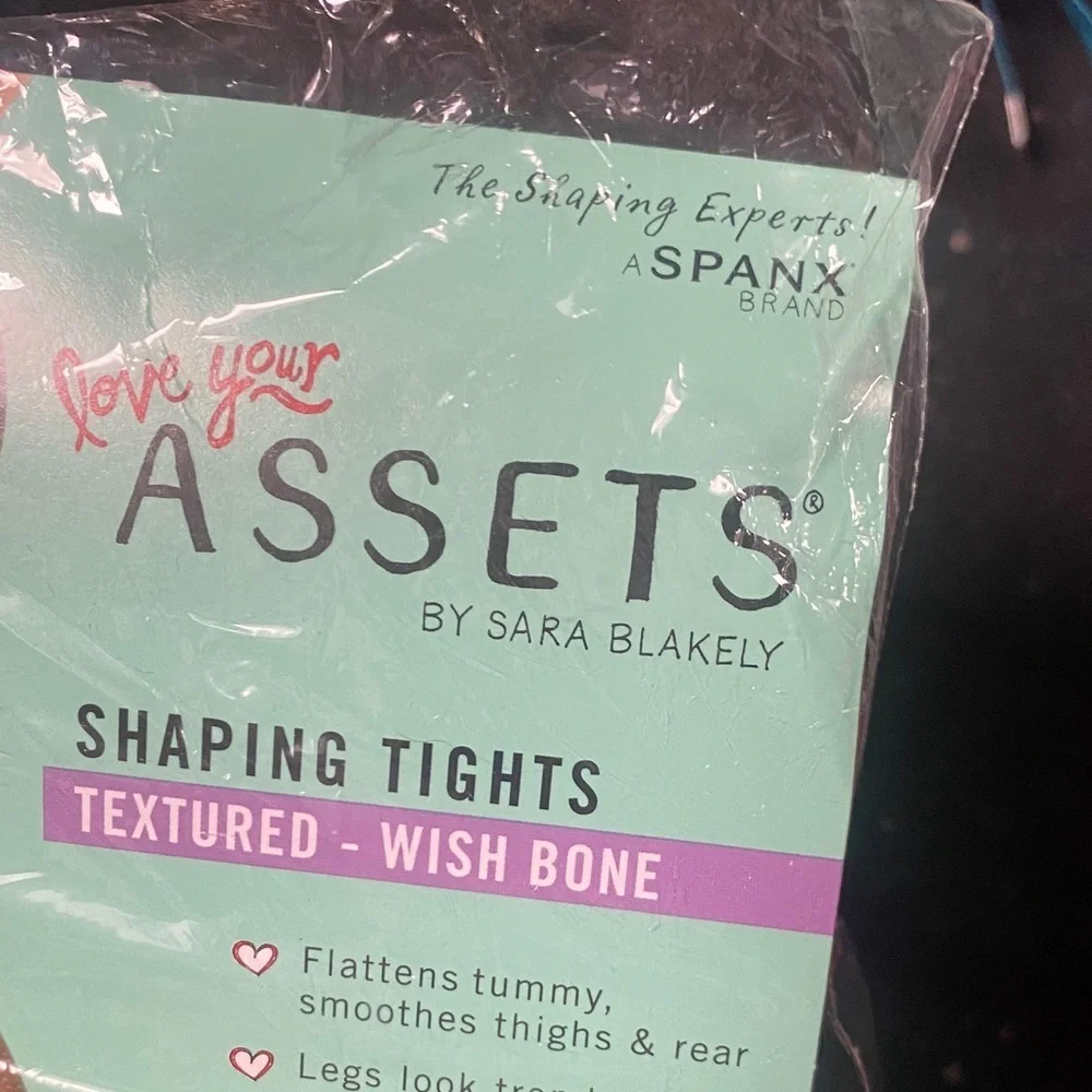 ASSETS by Sara Blakely Spanx Black Textured Shaping Tights